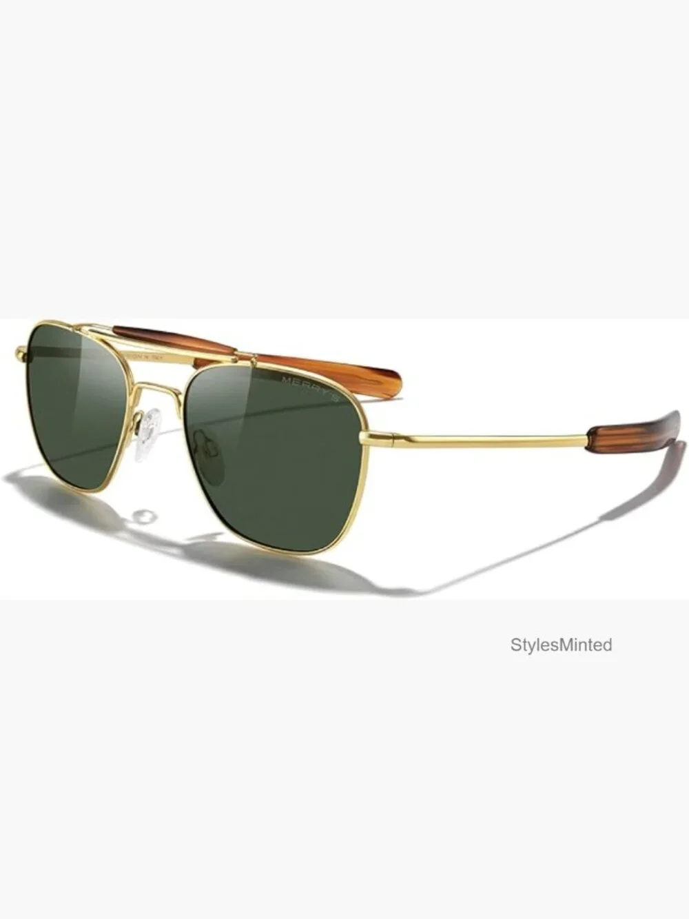 Classic Square Aviator II Military Polarized Sunglasses for Men or Women